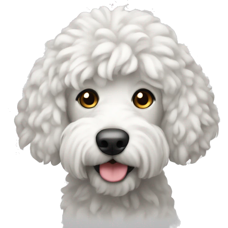 White labordoodle emoji