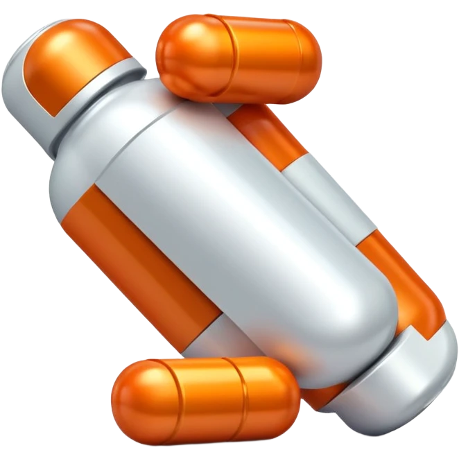 iron vitamin pill capsule, Fe supplement emoji
