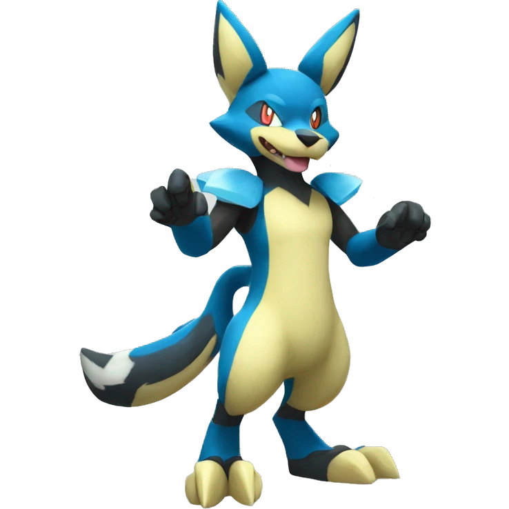 Lucario-Zeraora full body emoji