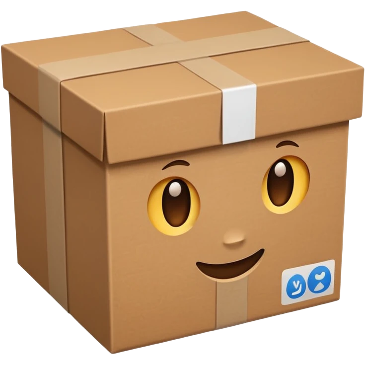paper box real emoji