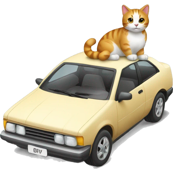 Fusión de un gato y un coche  emoji
