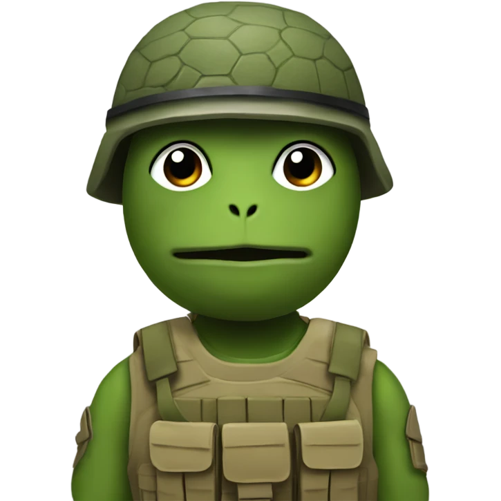 Army soldier turtle emoji