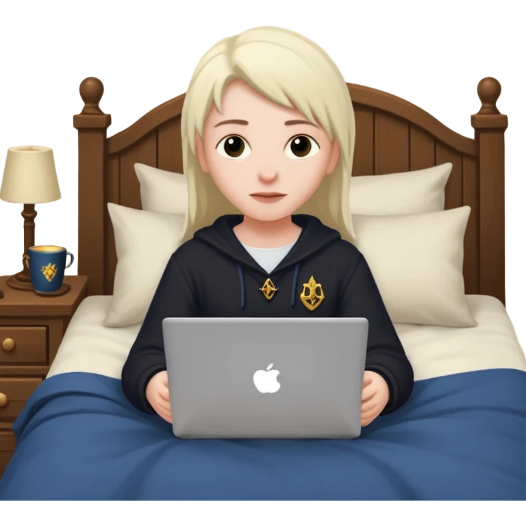 Playing old school RuneScape in bed emoji