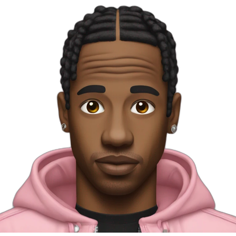 Pink Travis Scott emoji