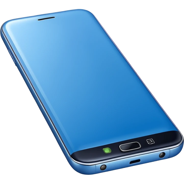 a blue Samsung phone emoji