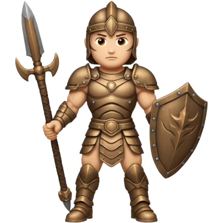 Bronze warrior figure emoji