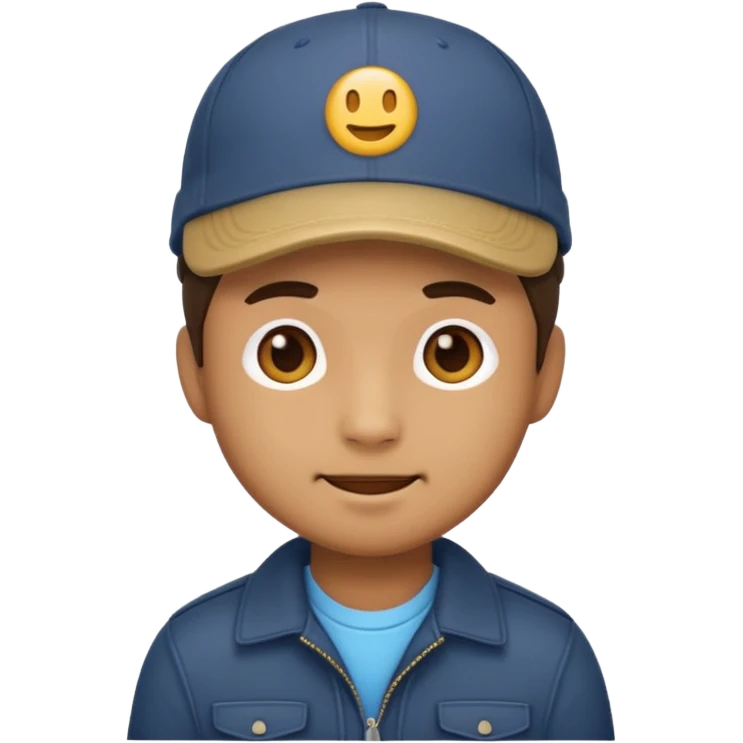 Make me a Chibi-style emoji - a guy in a cap emoji