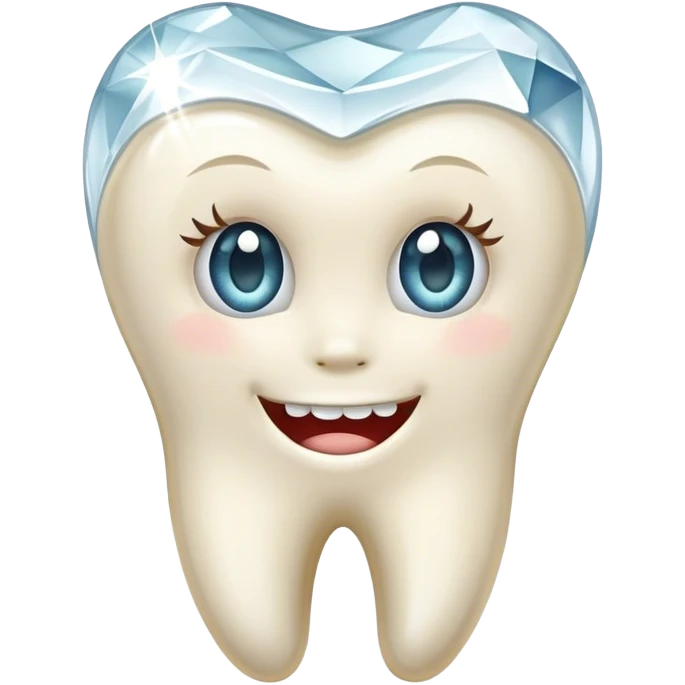 Tooth with diamond emoji