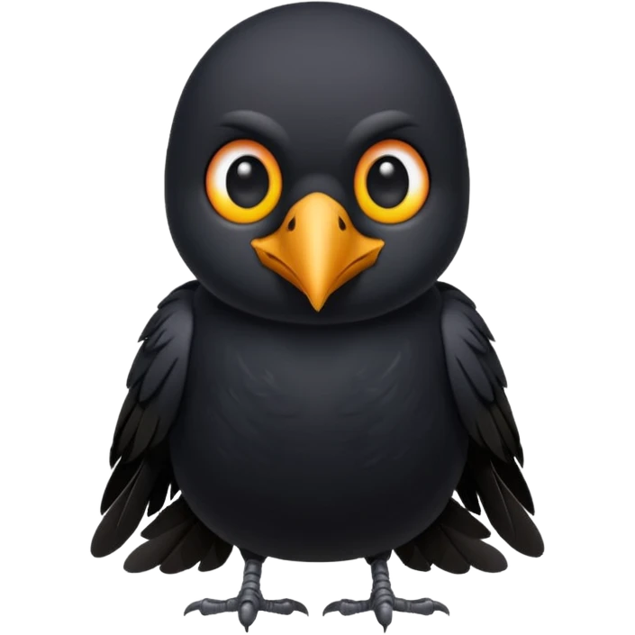 cute crow emoji