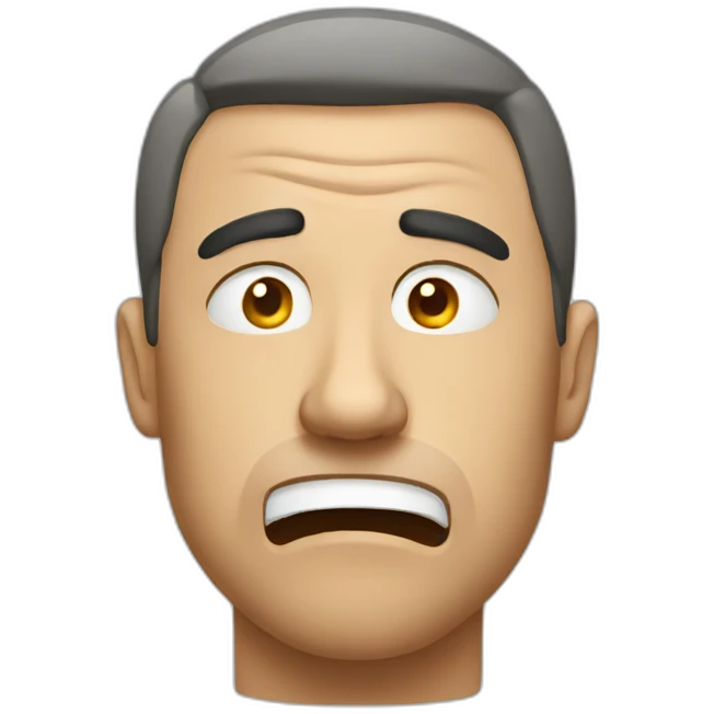 stressed man emoji