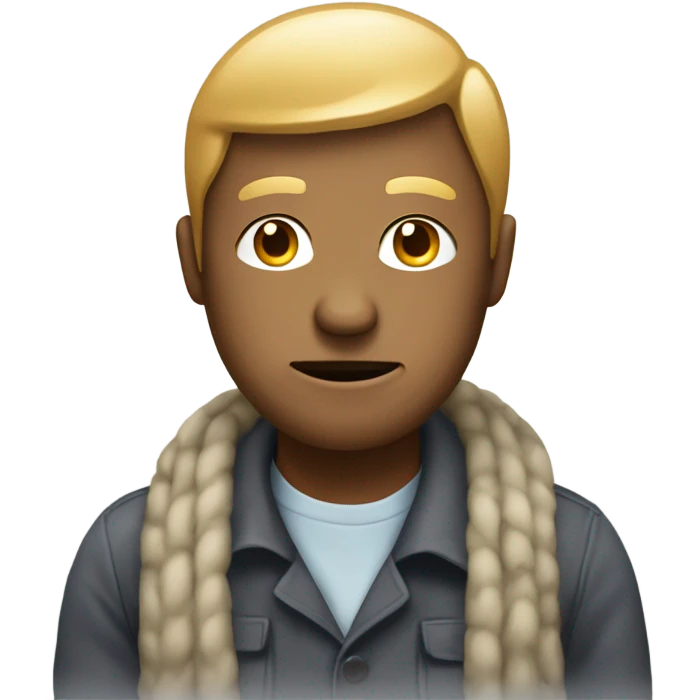 Create a emoji of a person involved in a telephone scam, conveying a sense of deception and manipulation, paying attention to details of facial expressions, clothing, and surroundings. emoji