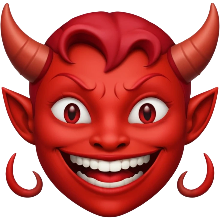 I need a devil with a lipstick grin emoji emoji