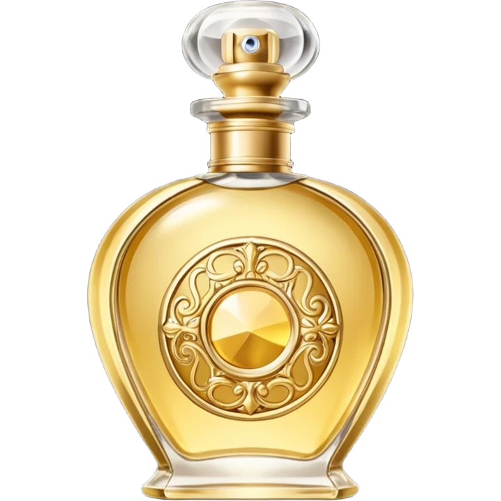 bottle of perfume gold exquisite large takes all the space

 emoji