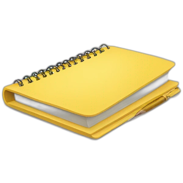 yellow notebook emoji