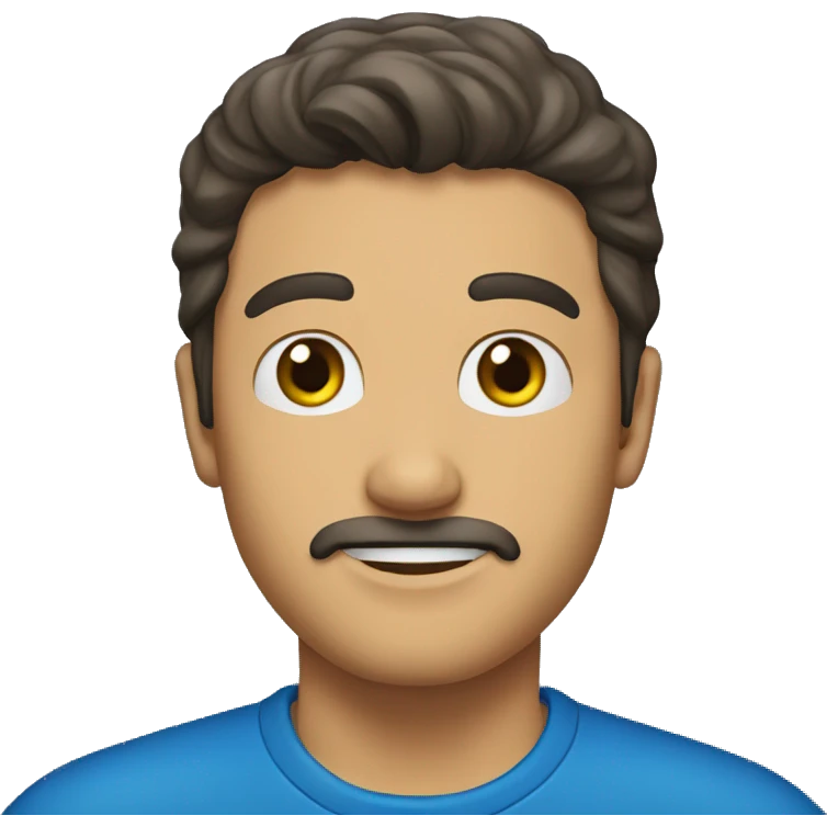 Emilio con la Blanquiazul. emoji