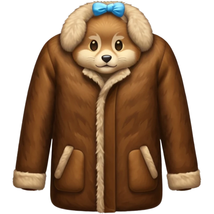 Fur coat from animals  emoji