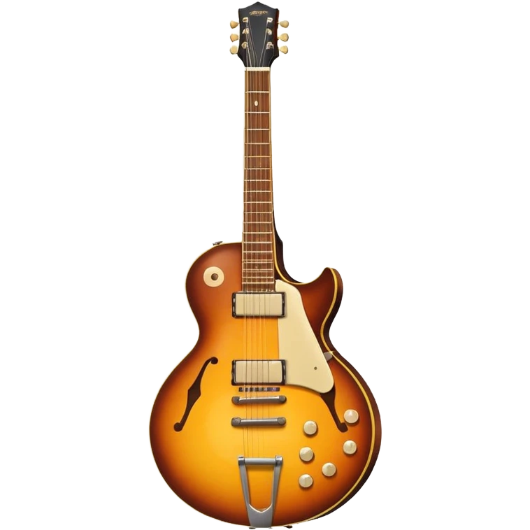 electric gibson sunrise style guitar emoji