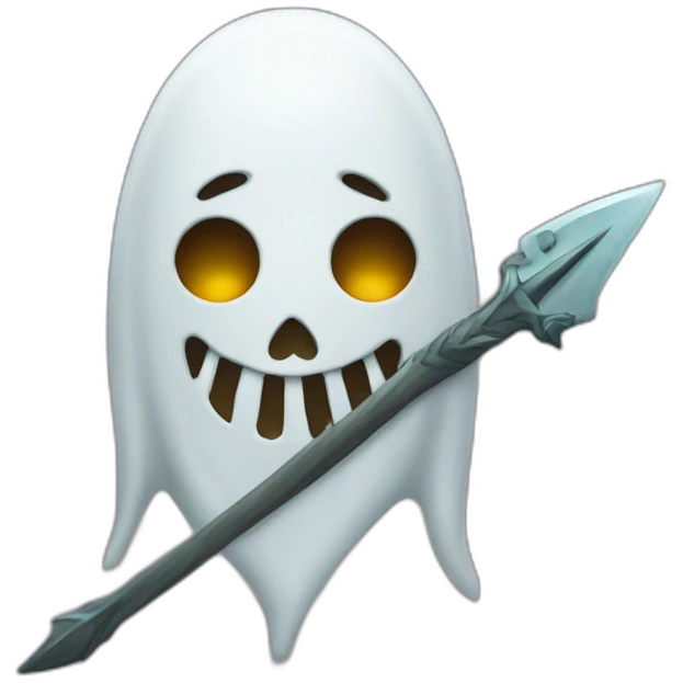 Gost with trident emoji