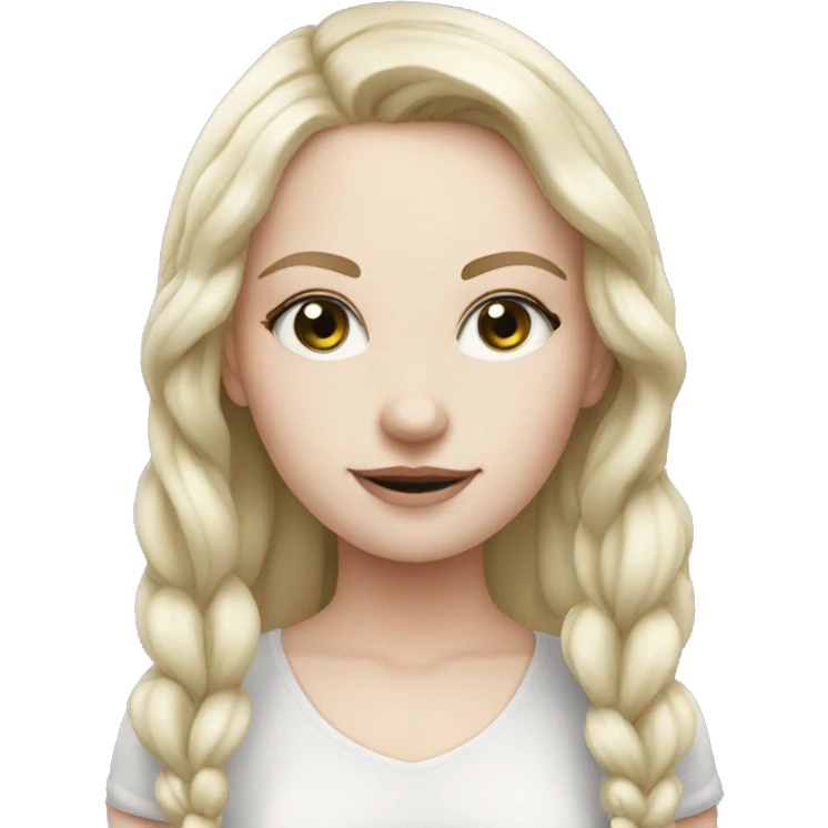 Pale girl with audi emoji