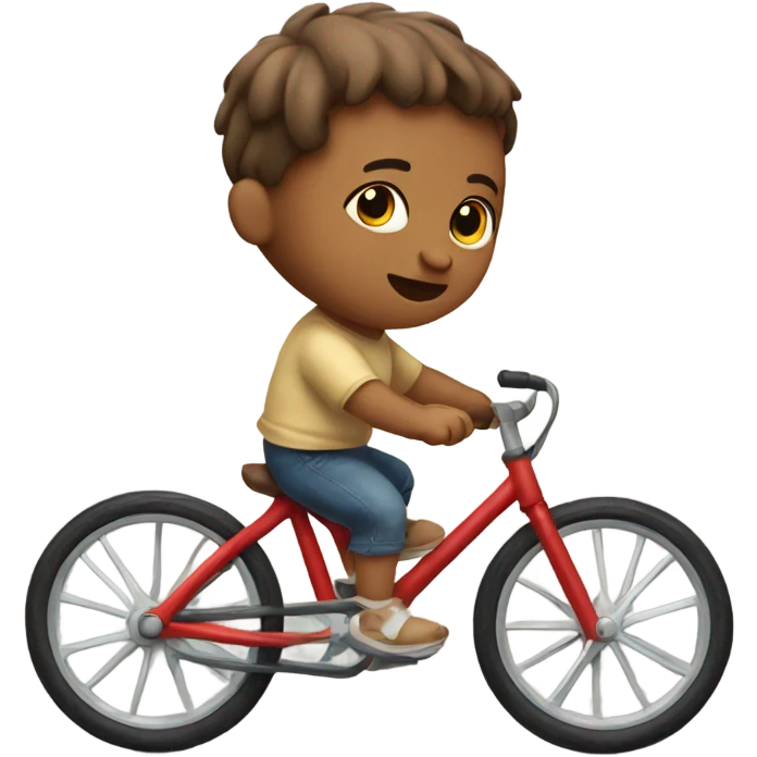 Baby riding a bike emoji