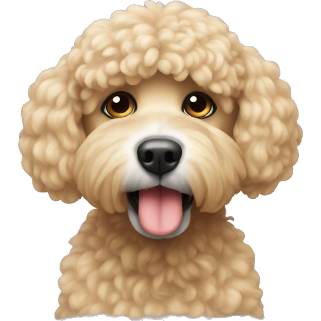 Caniche et coeur emoji