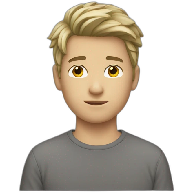 white teenage boy emoji