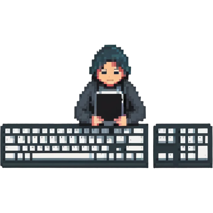 typing on keyboard, texting emoji