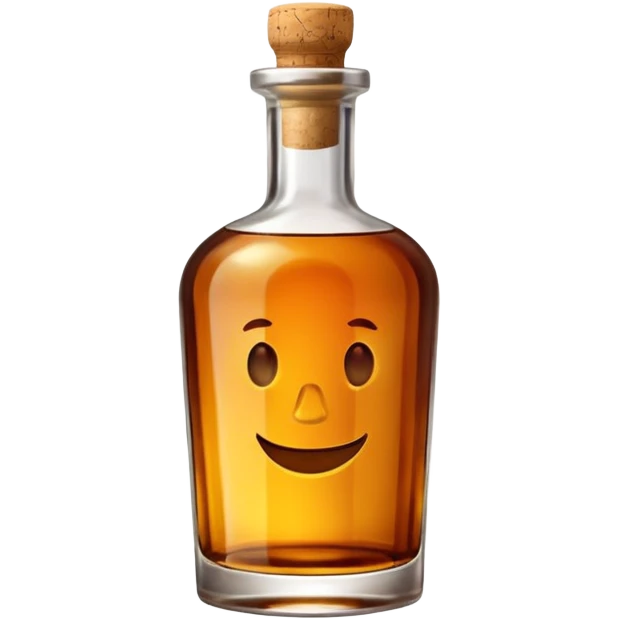 A bottle of rum emoji