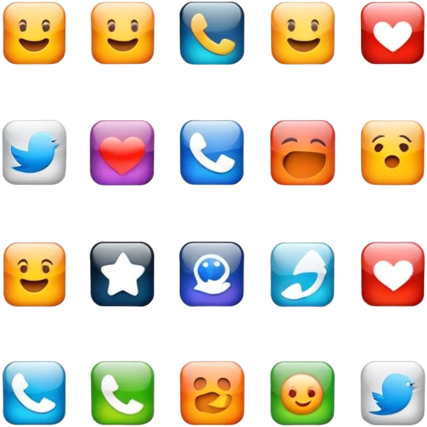 social media account linking, SNS integration with apps emoji