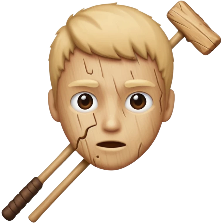 hitting you with a stick emoji