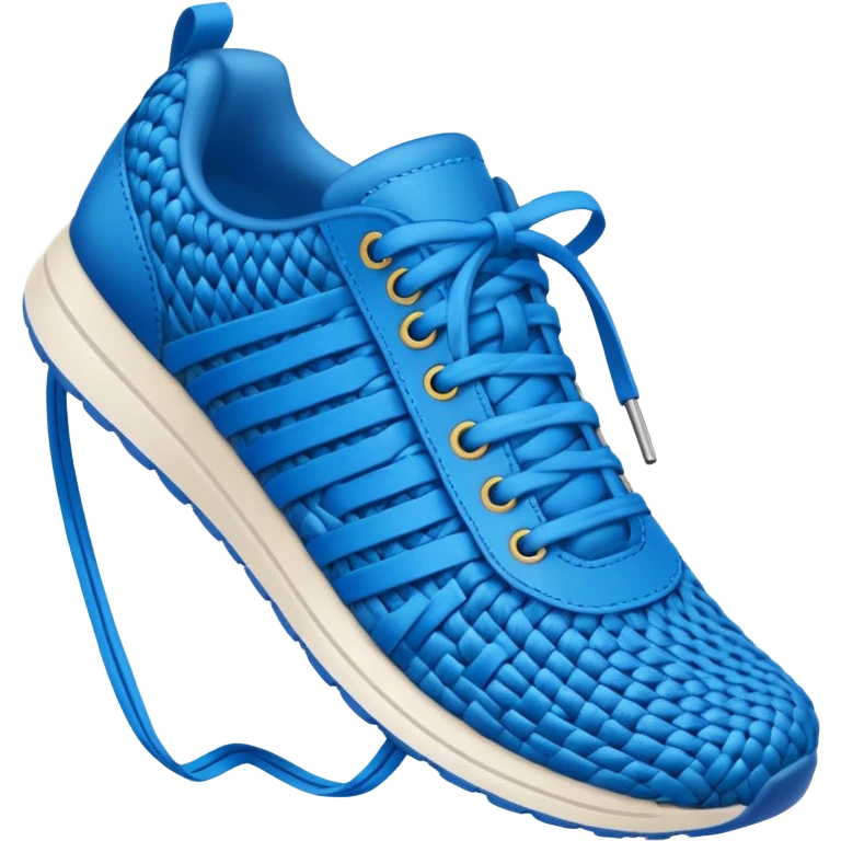 make an emoji of blue shoe laces emoji
