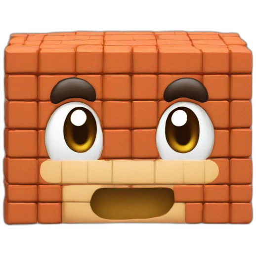 Mario surprise brick emoji