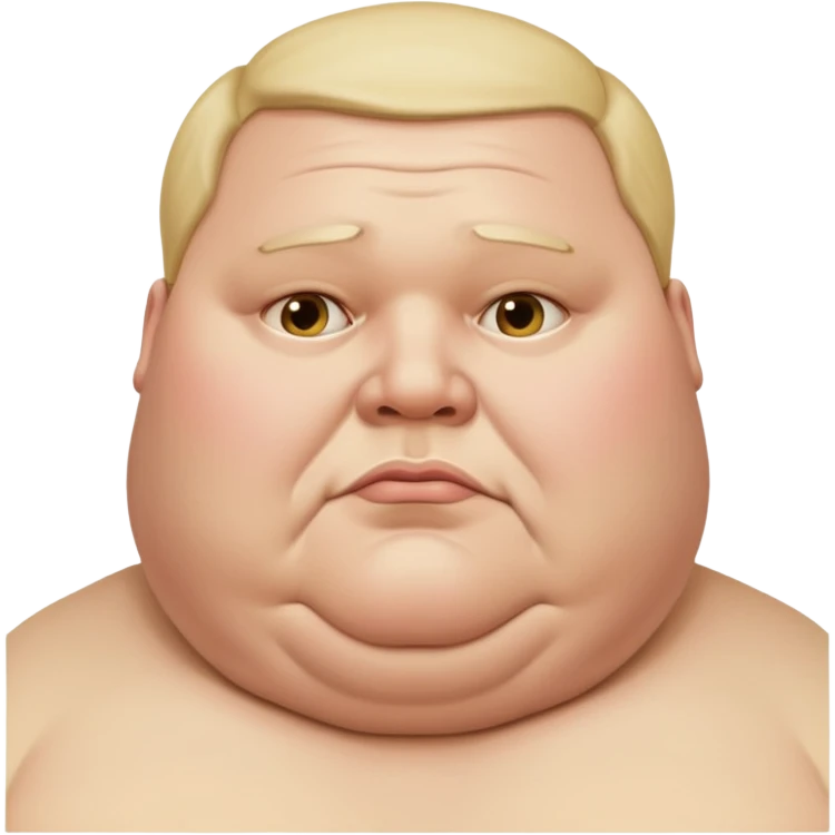 Morbidly obese man  emoji