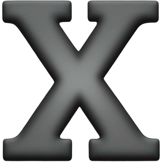 the letters "XF" in a cool emoji