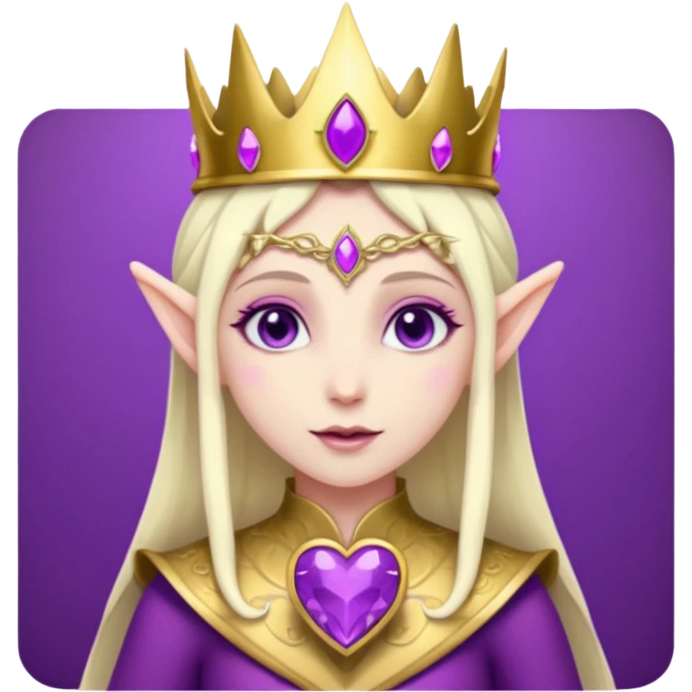 elf fantasy purple heart emoji
