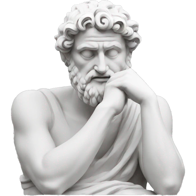 athens thinker emoji