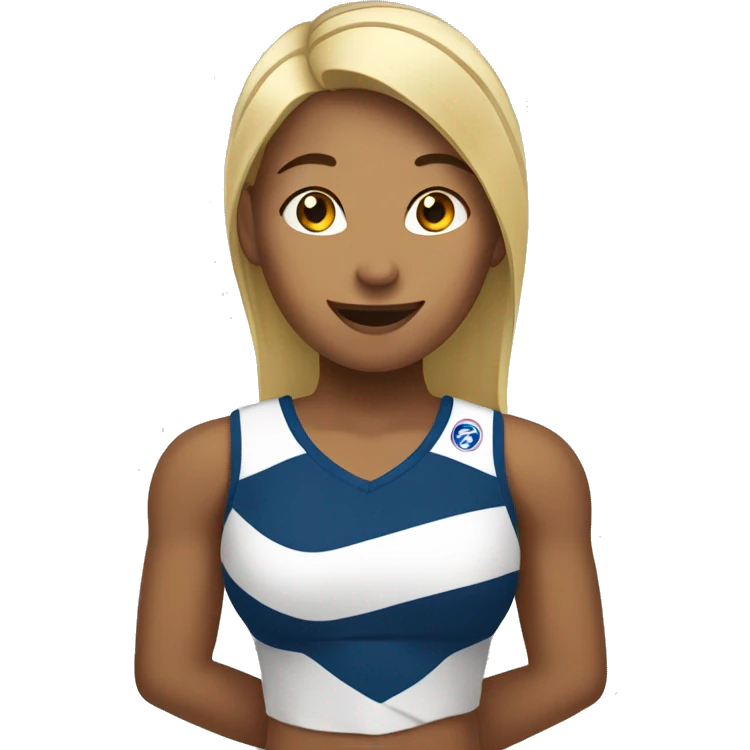 Spiking volleyball girl emoji
