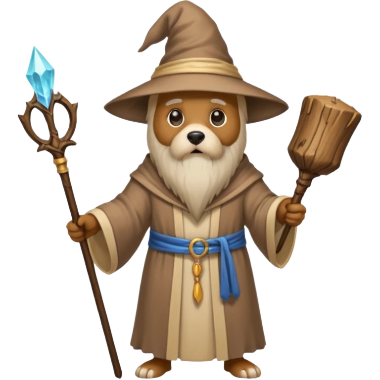 Dog wizard emoji