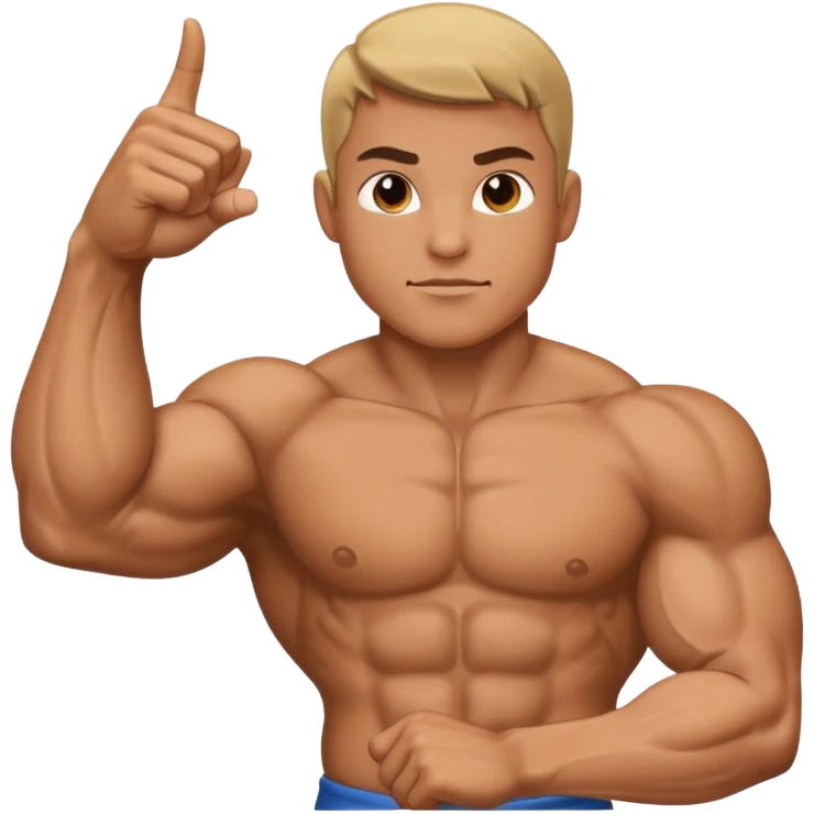 Braço forte apontado para direita emoji