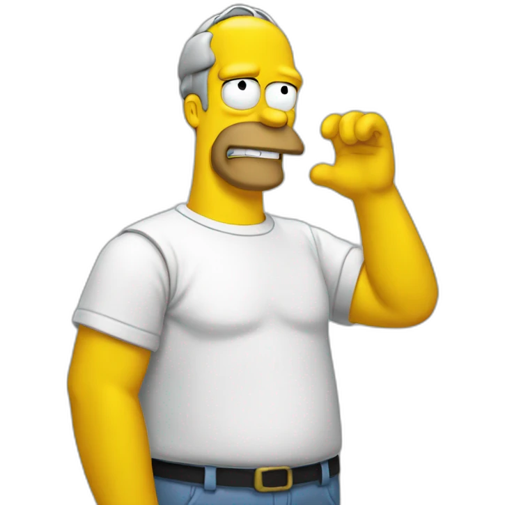 homer with pc emoji
