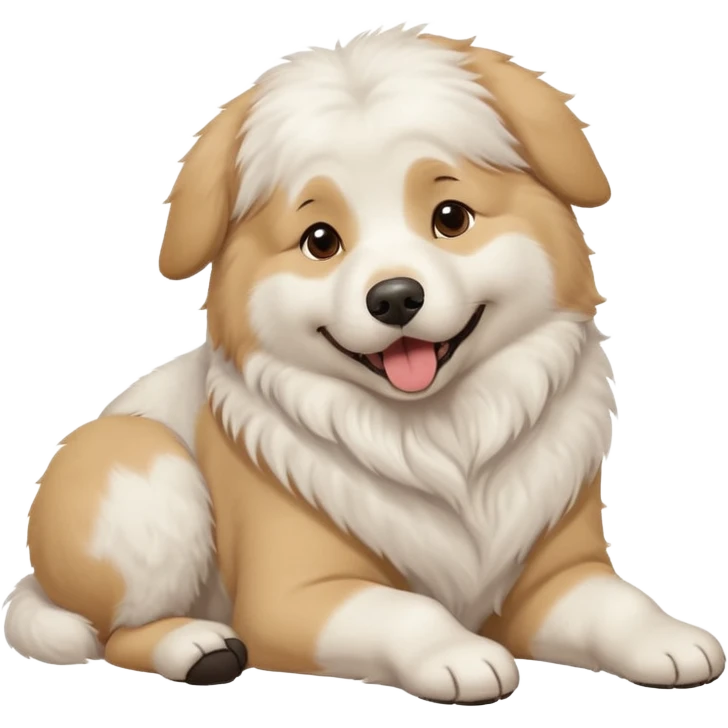 Great Pyrenees Belly Rub Emoji emoji