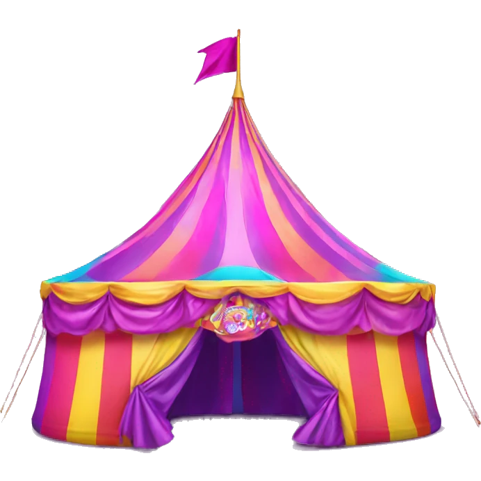lisa frank circus tent emoji