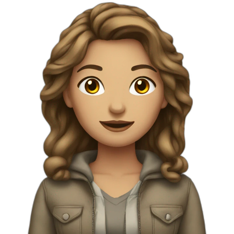 Femme avec vêtements Léopold emoji