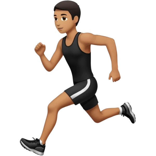 кружок в нем человек бежит emoji