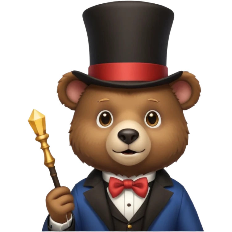 magician bear emoji