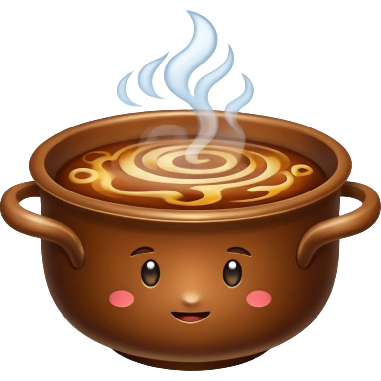 plain brown stock in bowl emoji