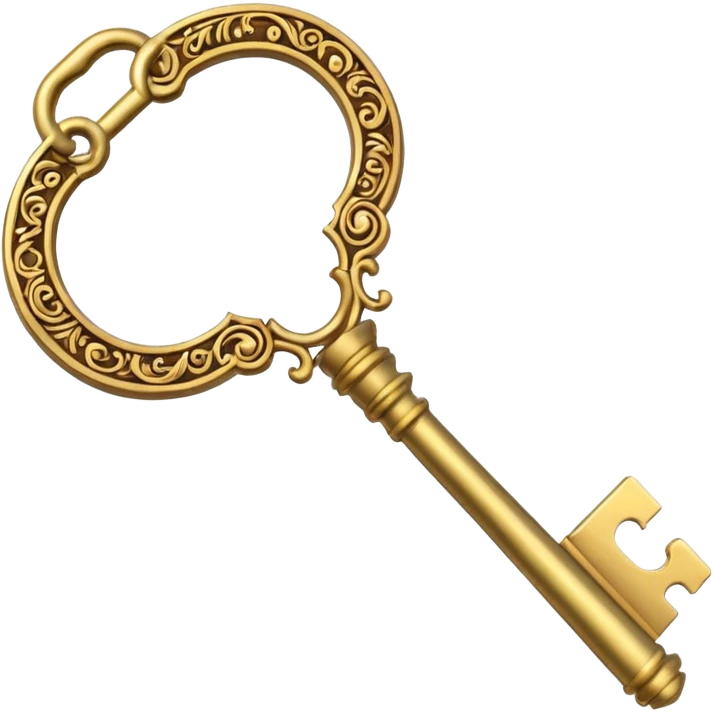 gold basic key emoji