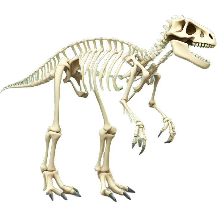 Dinosaur skeleton emoji