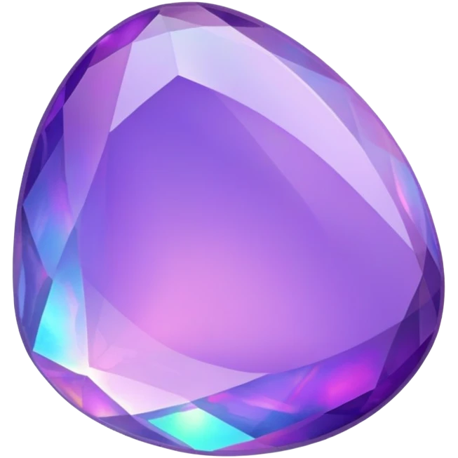 Purple violet opal gem  emoji