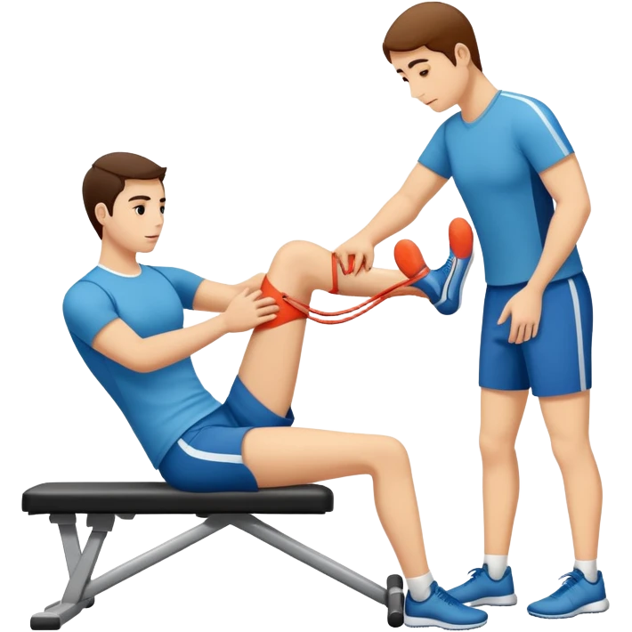 Physical therapy for tendon injury emoji